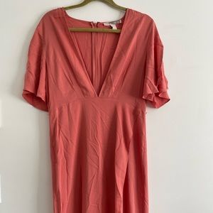 forever 21 peach maxi dress